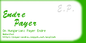 endre payer business card